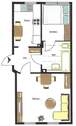 Grundriss - 2 Zimmer Etagenwohnung in Freital