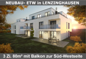 3 Zi. LENZ.png - EH40 NEUBAU in Lenzinghausen. 3 Zi. mit Süd-Westbalkon. KfW- Förderung möglich.