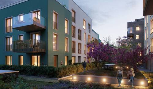 Innenhofes im Wohnquartier Wedeler Tor - 