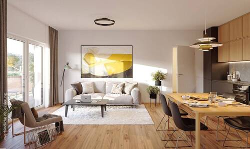 Innenvisualisierung Wohnzimmer 2 Zimmer - 