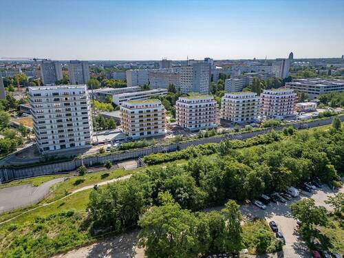 Luftaufnahme 1 web - 119m² Eigentum! Neubauwohnug mit 5 Zimmern und Balkon nahe dem Leipziger Zentrum