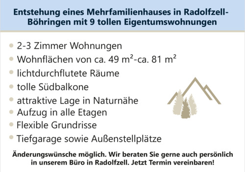 Informationen - 3 Zimmer Etagenwohnung zum Kaufen in Radolfzell am Bodensee