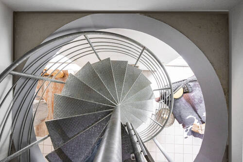 Wendeltreppe im Haus - 