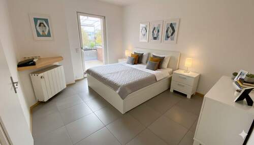 1.OG - Schlafzimmer digital eingerichtet - 