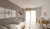 Ein geräumiges Kinderzimmer mit Zugang zum Balkon - Etagenwohnung mit 124,00 m² in Germersheim zum Kaufen