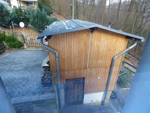 Der Schuppen ist zweigeschossig - 