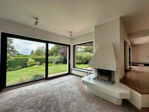 EG Ausblick aus dem Wohnzimmer in den Garten - 