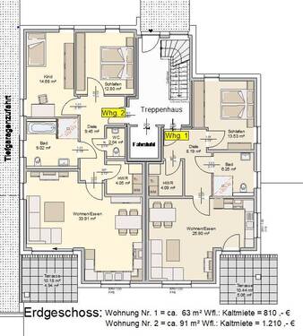 Bild 2 - 3 Zimmer Etagenwohnung in Herford