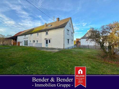 www.bender-immobilien.de - Fachwerk-Bauernhaus in Ortsrandlage - Mit 2 Pferdeboxen und ausbaubarem Heuboden!