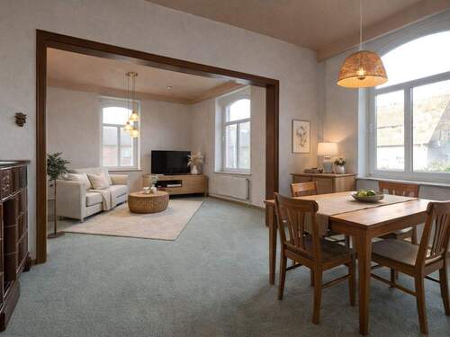 Wohn und Essbereich visualisiert - 