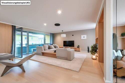 Wohnzimmer Visualisierungsbeispiel - 3,5 Zi WHG - 6 Zimmer Etagenwohnung in Neumarkt