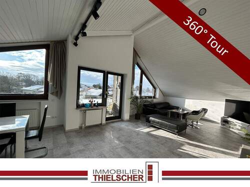 0 Titelbild - 3-Zimmer-Dachgeschosswohnung im Loftstil mit Südbalkon und Stellplatz