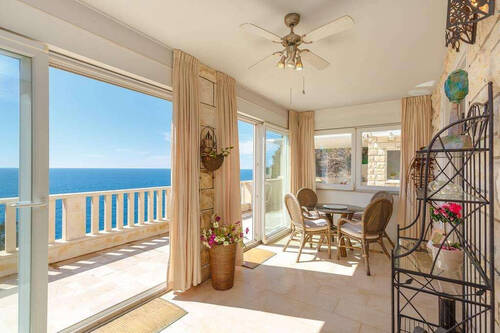 Wohnzimmer mit Ausblick - 5 Zimmer Einfamilienhaus in Dubrovnik