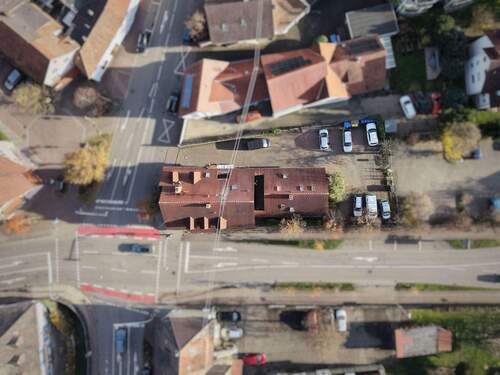 Luftaufnahme 2 - Gewerbeobjekt (Büro, Produktion, Verkauf) zum Kaufen in Teningen