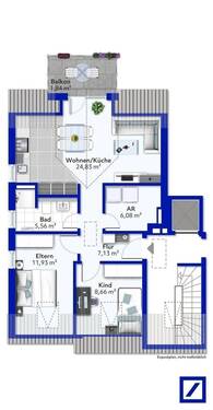 Exposeplan-Dachgeschoss links - 
