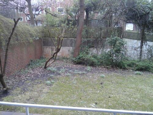 Blick vom Balkon in den Hof - 3 Zimmer Etagenwohnung in Hamburg