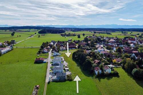 Luftbild der Grundstücke - Grundstück zum Kaufen in Vilgertshofen