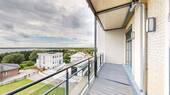 Blick vom Balkon auf den Goitzsche-See - 