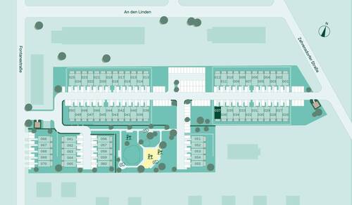 Lageplan des Reihenhaus im Quartier - 