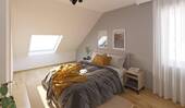 Helles und komfortables Schlafzimmer - 