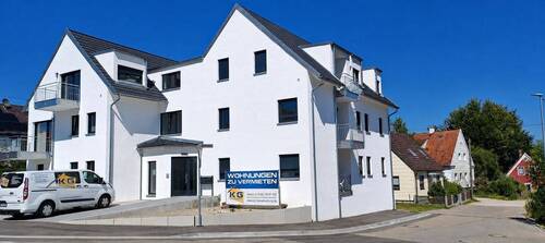 Hausansicht - Neubau Wohnungen in Wertingen - Barrierefrei und KFW 40