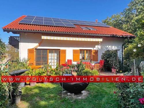 Terrassenansicht - 5 Zimmer Einfamilienhaus in Gutenborn