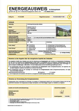 Energieausweis Teil des Wohngebäudes - 