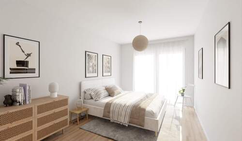 Lichtdurchflutetes und komfortables Schlafzimmer - 4 Zimmer Etagenwohnung in Germersheim