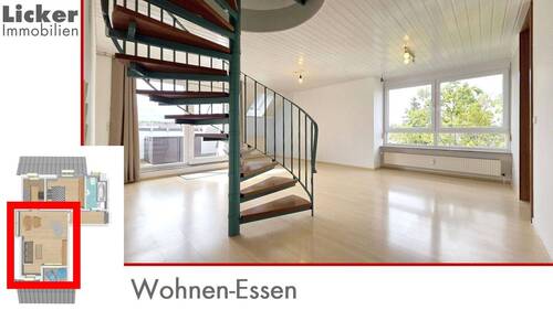 Wohnen-Essen - 3 Zimmer Etagenwohnung in Aichwald