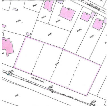 Lageplan - Grundstück in Bad Mergentheim