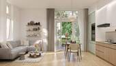 Wohnküche mit Blick - PRE SALE - Design meets Altbau - mit Balkon für deine Auszeit