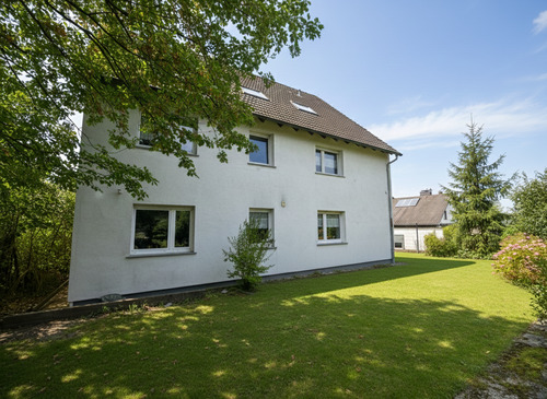 Hausansicht - Attraktives und sehr gepflegtes Mehrfamilienhaus in Frankfurt am Main - Nieder-Erlenbach