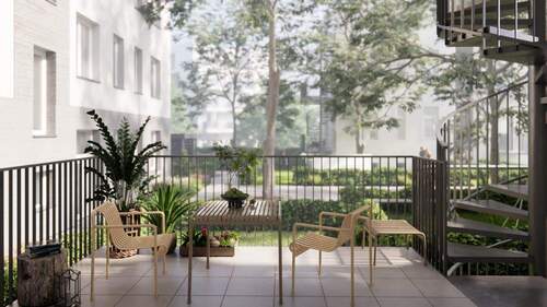 Balkon zum Innenhof - PRE SALE - OPEN HOUSE SAMSTAG 6. DEZEMBER