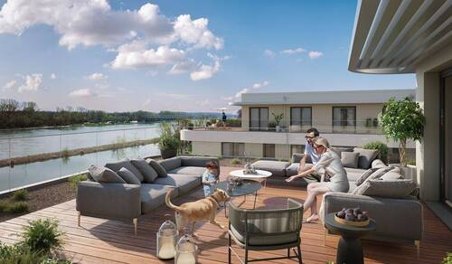 Mit tollem Ausblick direkt auf den Rhein - Ideal für komfortables Wohnen mit viel Platz