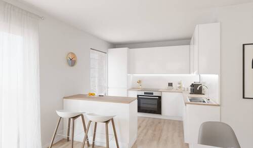 Die offene Wohnküche lädt zum gemeinsamen Kochen ein - Etagenwohnung mit 124,00 m² in Germersheim zum Kaufen