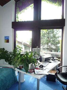 Arbeitszimmer mit Balkonzugang - 