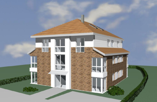 Süd-West Ansicht - Neubauprojekt mit sechs exklusiven Eigentumswohnungen