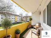 Balkon -Einrichtungsbeispiel - Zentral gelegene 2-Zimmer Wohnung mit Loggia, Kellerraum und Speicher in Bad Kreuznach