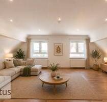 Über den Dächern von Massenbachhausen: 3-Zimmer-Dachgeschosswohnung mit Balkon & Galeriestudio