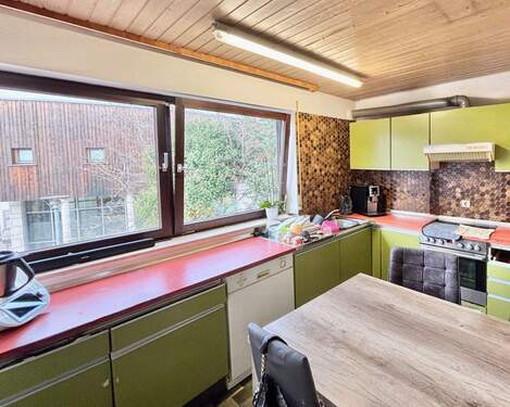 Küche im Obergeschoss - 7 Zimmer Doppelhaushälfte in Wannweil