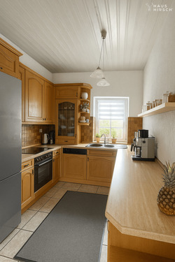 Küche mit Zugang zur Terrasse - 5 Zimmer Einfamilienhaus in Schermbeck