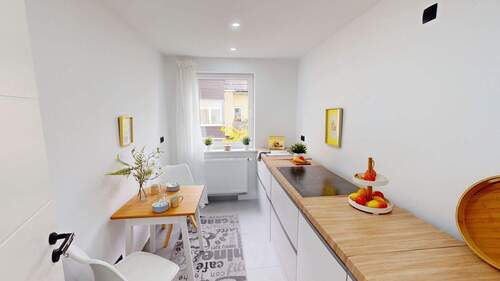 Moderne helle Küche - Etagenwohnung mit 65,00 m² in Braunschweig zum Kaufen