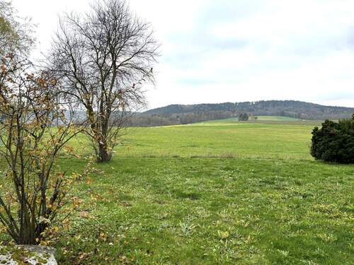 Garten mit Aussicht auf Görauer Anger - 
