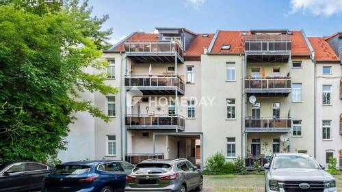 Außenansicht 4 - Bezugsfrei ab November: Charmante 3-Zimmer-Wohnung mit Balkon und Stellplatz in Köthen