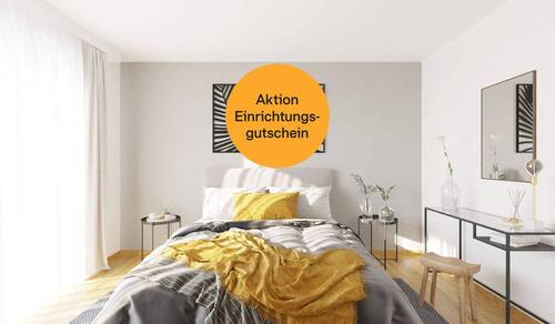 Aktion Einrichtungsgutschein bis zum 31.10.2025 - Familienwohnung mit Balkon - 529.900,00 EUR Kaufpreis, ca.  90,50 m² Wohnfläche