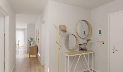Heller und freundlicher Eingangsbereich - 4 Zimmer Etagenwohnung in Germersheim