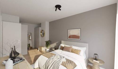 Helles und komfortables Schlafzimmer - 