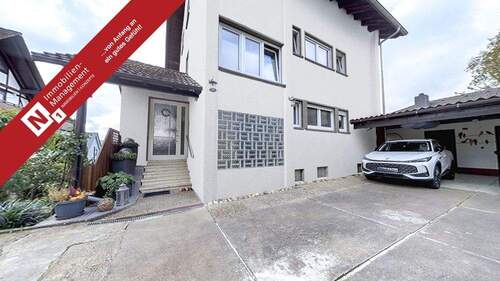 Titelbild Fassade virtuell saniert - Teilvermietetes Zweifamilienhaus am Mühlberg ohne Innensanierungsstau