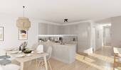 Die offene Wohnküche lädt zum gemeinsamen Kochen ein - Mit hochwertiger Ausstattung - 664.900,00 EUR Kaufpreis, ca.  114,60 m² Wohnfläche