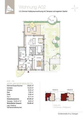 Whg_A2-EG.jpg - Etagenwohnung mit 75,50 m² in Erlangen zum Kaufen